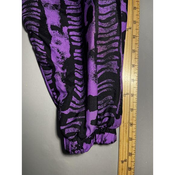 Obermeyer Pullover Jacket Womens Small Purple Black New Arc Ski Hooded Mittens - Picture 13 of 15